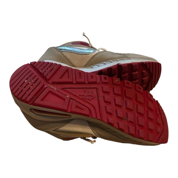 Nike Air Max Sneakers - Silver and Pink Accents Size 5 Flaws - Picture 5 of 7